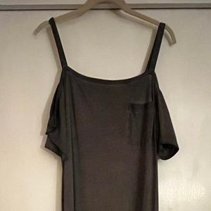 Cloth & Stone by Anthropologie Long Gray Maxi Dress L